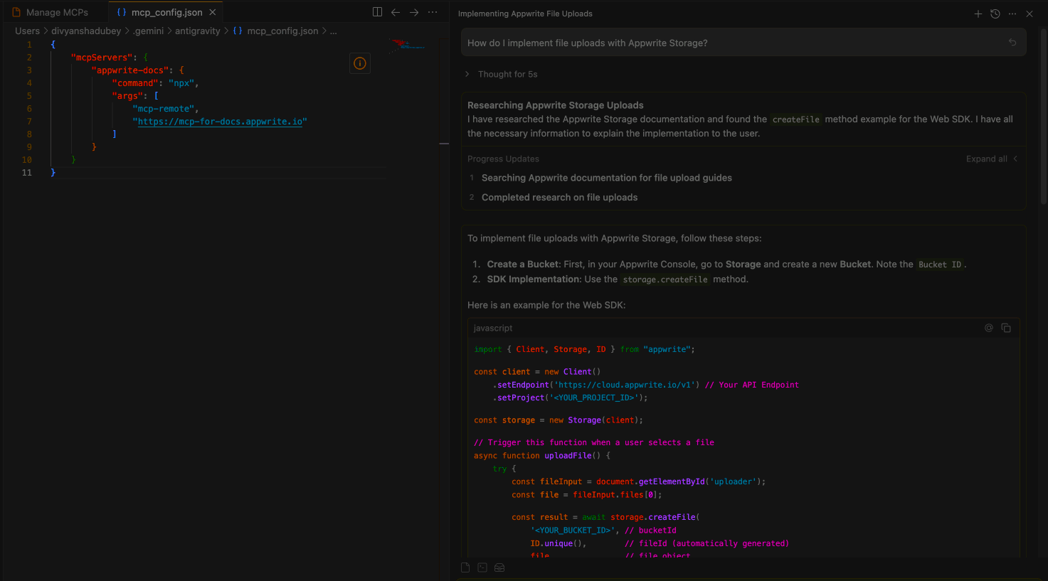 Search for portfolio site in indobase project