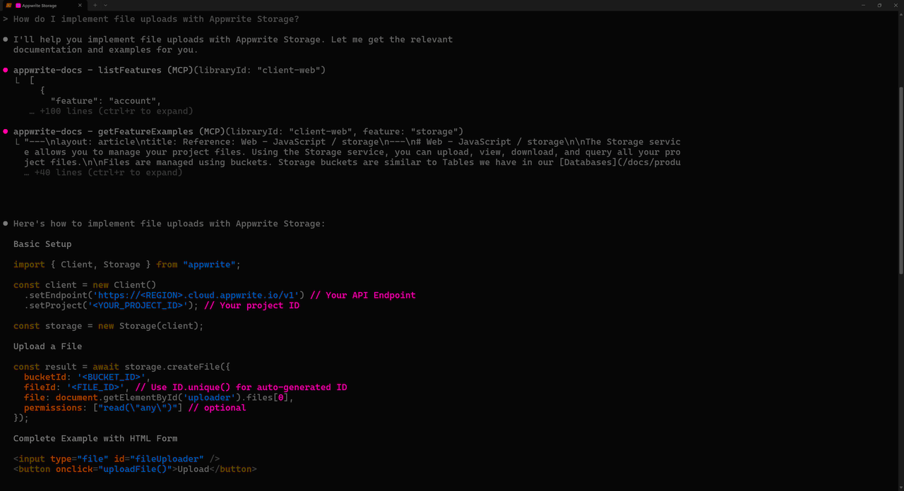 Implement file uploads with indobase Storage