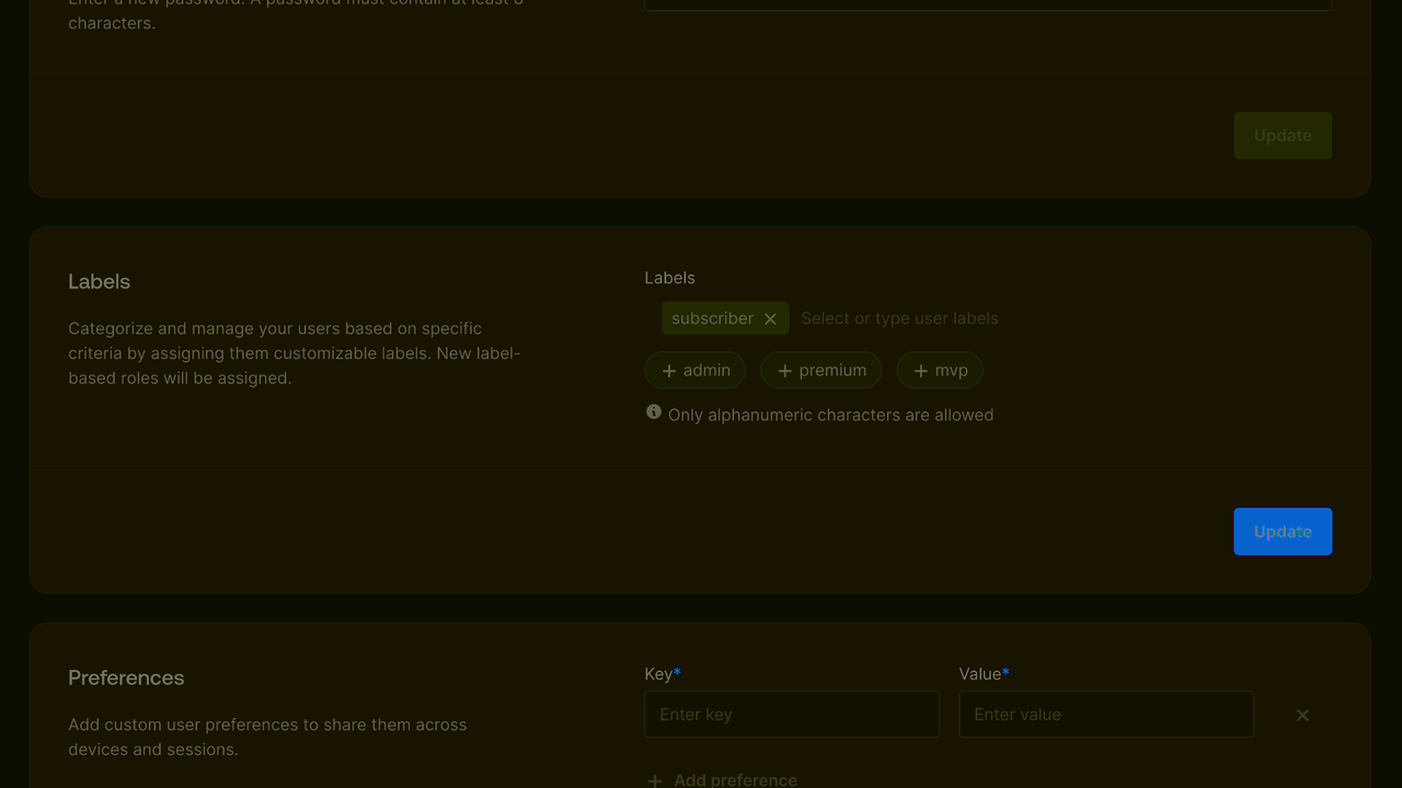 indobase User screen