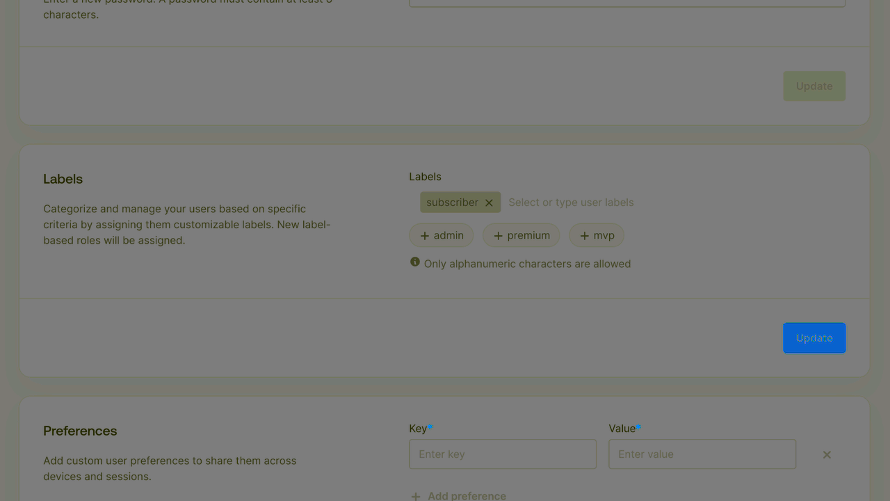 indobase User screen